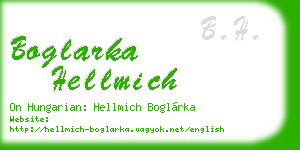 boglarka hellmich business card