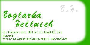 boglarka hellmich business card